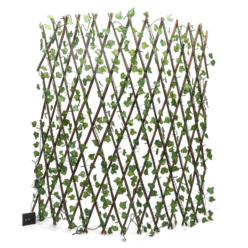 Aigostar - LED solcellsljusslinga 148xLED/2x1,2m IP65 300 mAh varm vit ivy