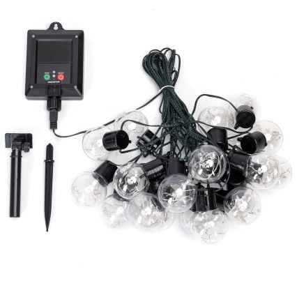 Aigostar - LED solcellsljusslinga för jul 20xLED/8 funktioner 11,5m IP65 multicolor