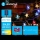 Aigostar - LED solcellsljusslinga 50xLED/8 funktioner 800 mAh 12m IP65 multicolor