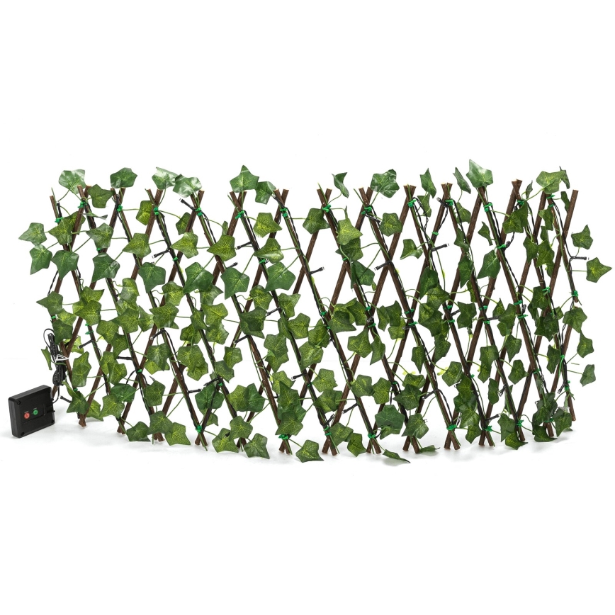 Aigostar - LED solcellsljusslinga 56xLED/2x0,4m IP65 varm vit ivy