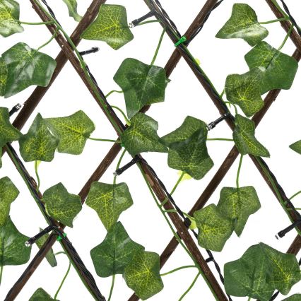 Aigostar - LED solcellsljusslinga 56xLED/2x0,4m IP65 varm vit ivy