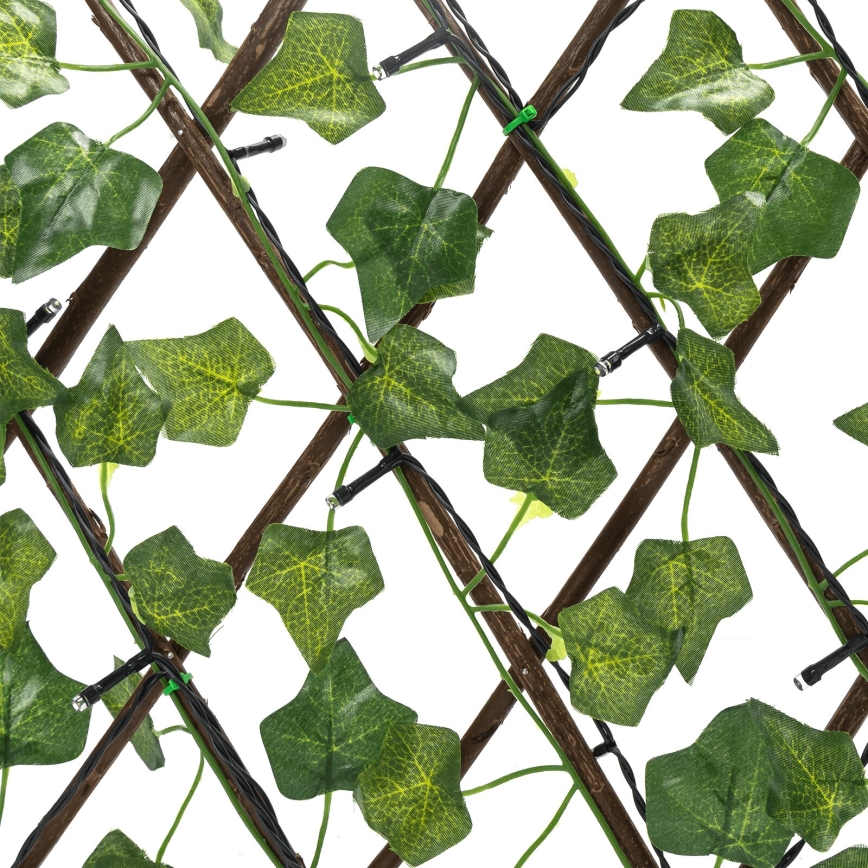 Aigostar - LED solcellsljusslinga 56xLED/2x0,4m IP65 varm vit ivy