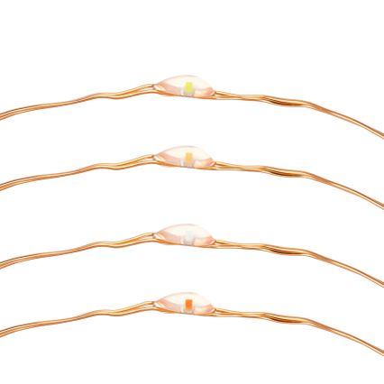 Aigostar - LED solcellsljusslinga LED/8 funktioner 12m 800 mAh IP65 800 mAh Flerfärgad