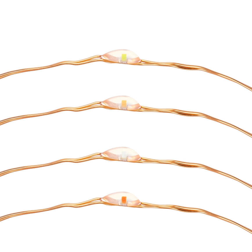 Aigostar - LED solcellsljusslinga LED/8 funktioner 12m 800 mAh IP65 800 mAh Flerfärgad