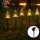 Aigostar - LED Solcellsljusstake för jul LED/0,054W/1,2V 1m IP65 varmvit