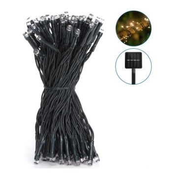 Aigostar - LED Solcellsslinga 100xLED/12m IP65 varm vit