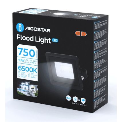 Aigostar - LED strålkastare LED/10W/230V 6500K IP65