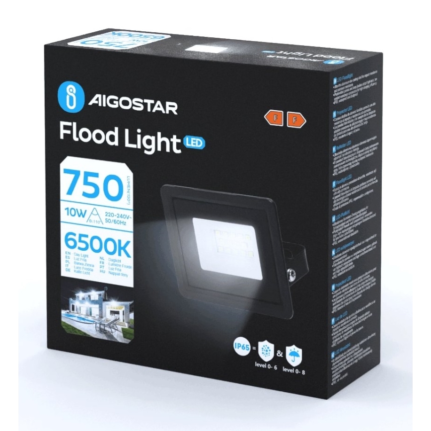 Aigostar - LED strålkastare LED/10W/230V 6500K IP65