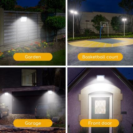 Aigostar - LED strålkastare LED/150W/230V grå 6500K IP65