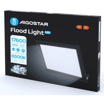 Aigostar - LED strålkastare LED/200W/230V 6500K IP65