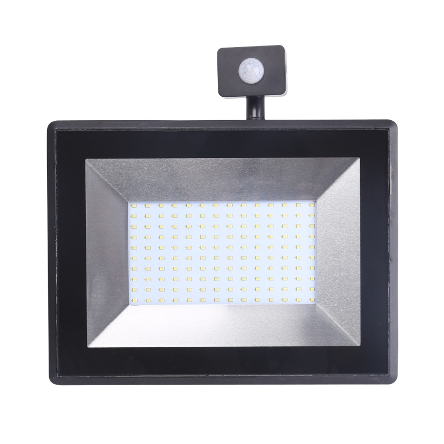 Aigostar - LED strålkastare med sensor LED/100W/230V IP65 svart