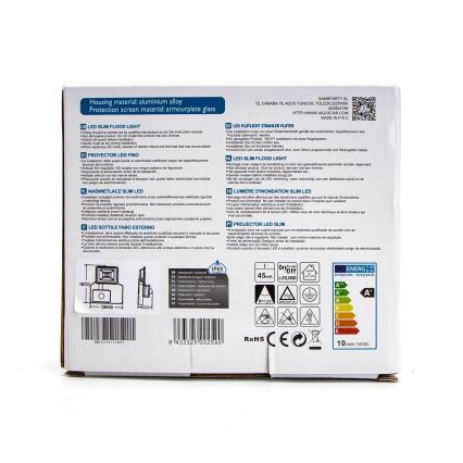 Aigostar - LED Strålkastare med sensor LED/10W/230V 4000K IP65 vit