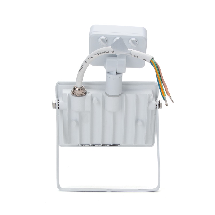 Aigostar - LED Strålkastare med sensor LED/20W/230V 4000K IP65 vit
