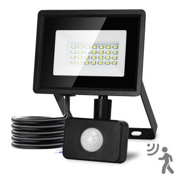 Aigostar - LED strålkastare med sensor LED/20W/230V 6500K IP65