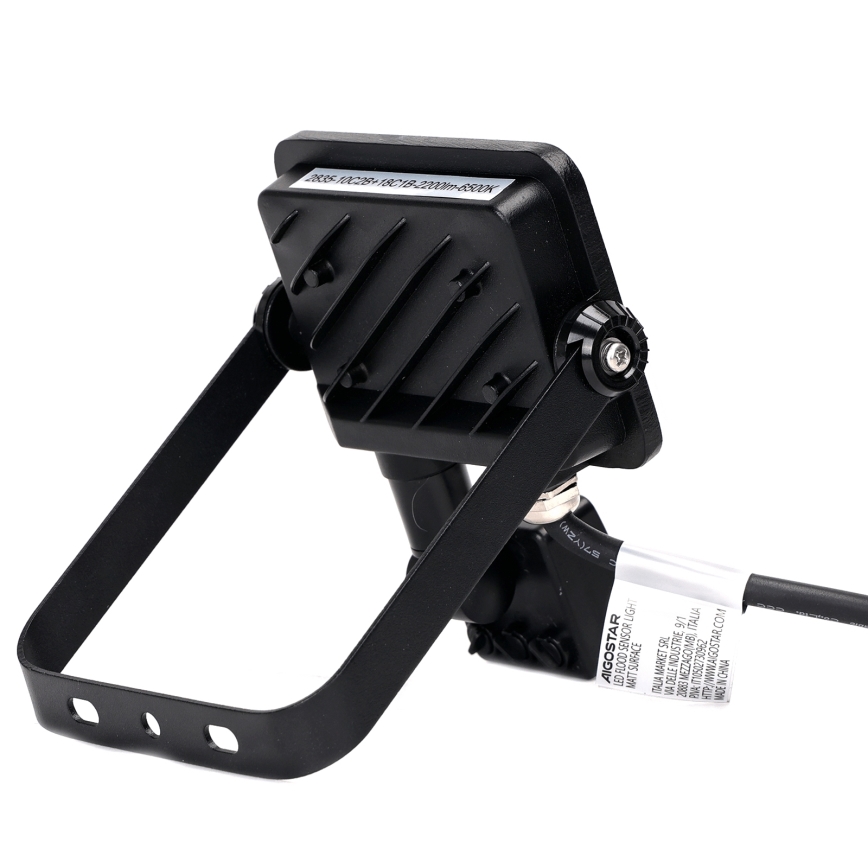 Aigostar - LED strålkastare med sensor LED/20W/230V 6500K IP65 svart