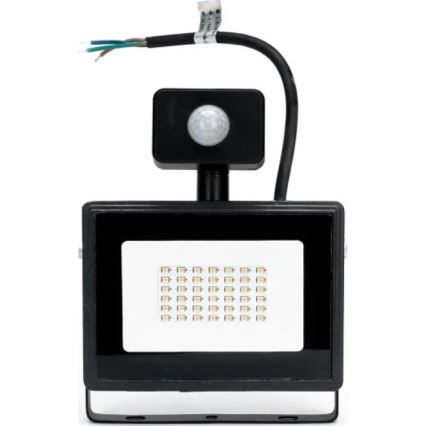 Aigostar - LED strålkastare med sensor LED/50W/230V 4000K IP65 svart