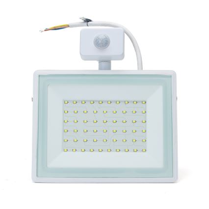 Aigostar - LED Strålkastare med sensor LED/50W/230V 6400K IP65 vit