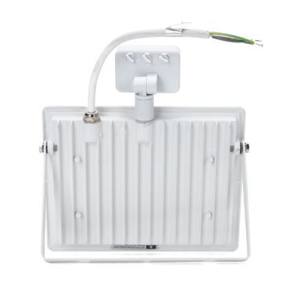 Aigostar - LED Strålkastare med sensor LED/50W/230V 6400K IP65 vit