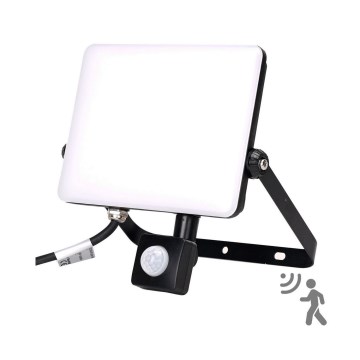 Aigostar - LED strålkastare med sensor LED/50W/230V 6500K IP65 svart