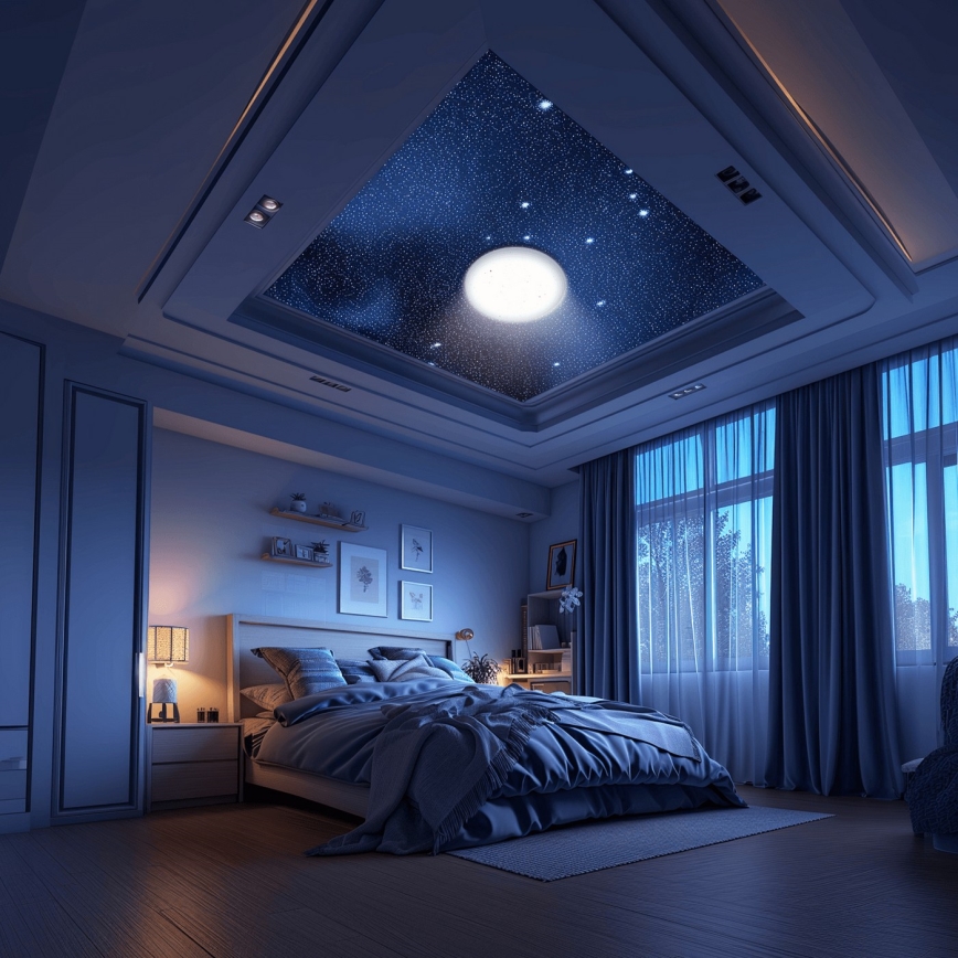 Aigostar - LED ljusreglerad taklampa till badrum MESH Smart LED/18W/230V 3000-65000K IP44 + fjärrkontroll