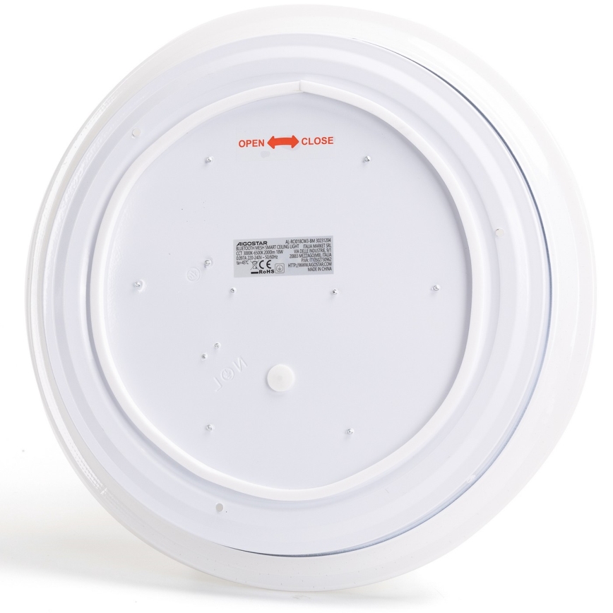 Aigostar - LED ljusreglerad taklampa till badrum MESH Smart LED/18W/230V 3000-65000K IP44 + fjärrkontroll