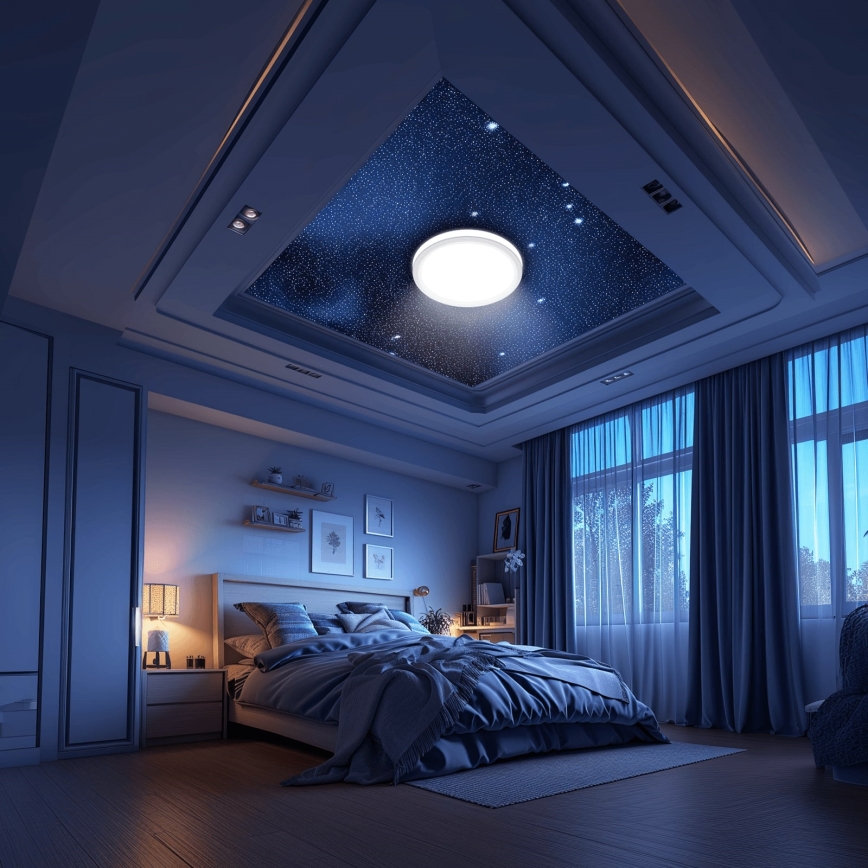 Aigostar - LED ljusreglerad taklampa till badrum MESH Smart LED/24W/230V 3000-6500K IP44 + fjärrkontroll