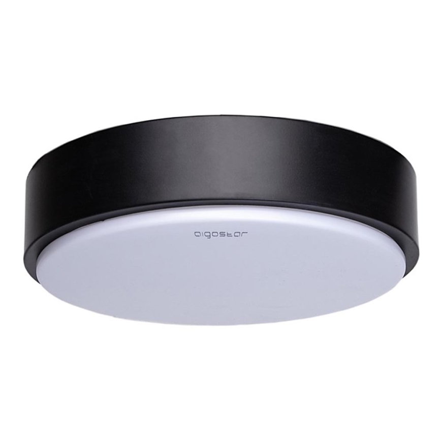 Aigostar - LED taklampa LED/12W/230V 3000K d.23 cm svart
