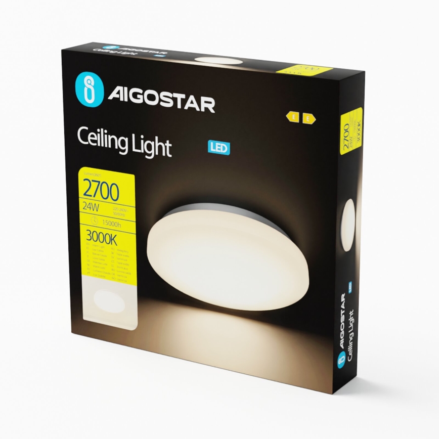 Aigostar - LED taklampa LED/24W/230V 3000K