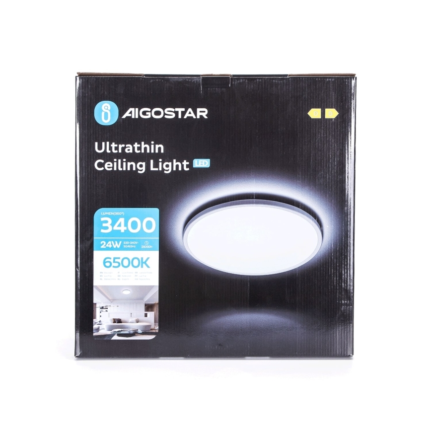 Aigostar - LED taklampa LED/24W/230V 6500K diameter 42 cm
