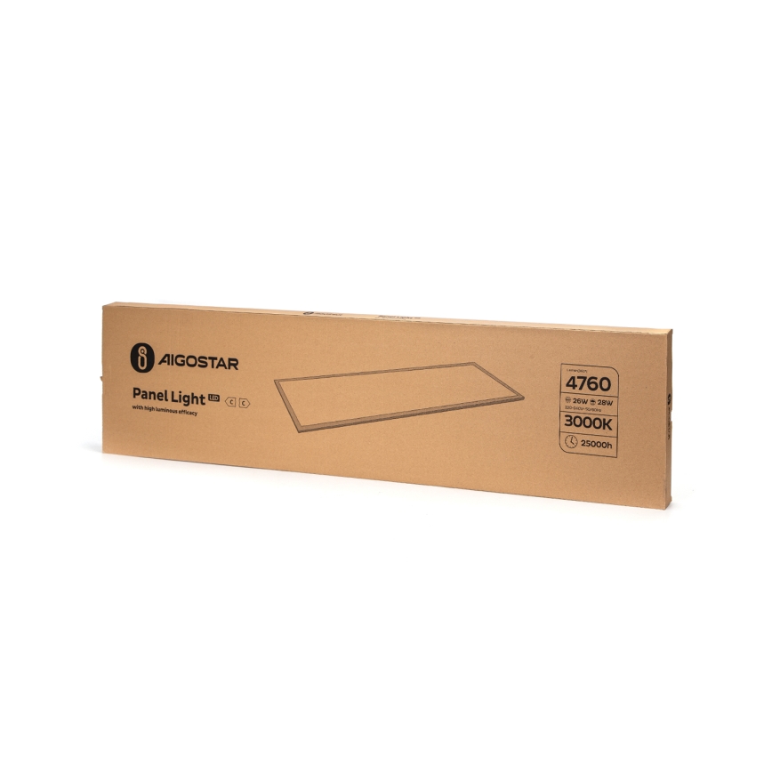 Aigostar - LED upphängd takpanel LED/28W/230V 120x30 cm 3000K