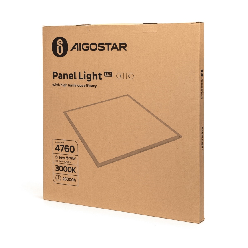 Aigostar - LED upphängd takpanel LED/28W/230V 60x60 cm 3000K