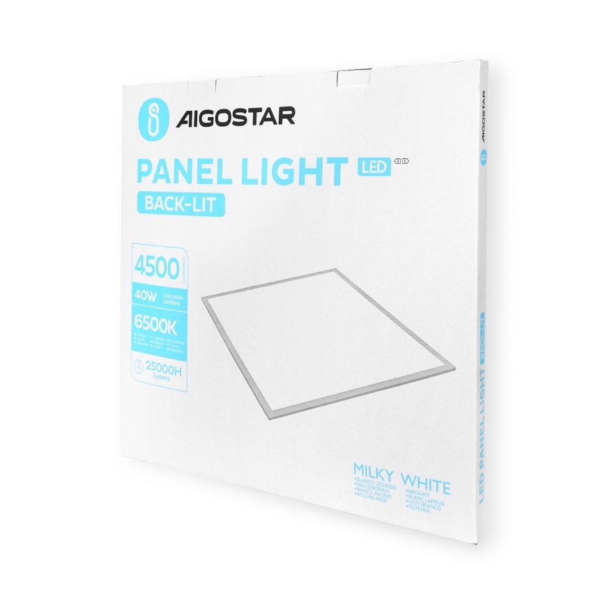 Aigostar - LED upphängd takpanel LED/40W/230V 6500K 60x60cm vit