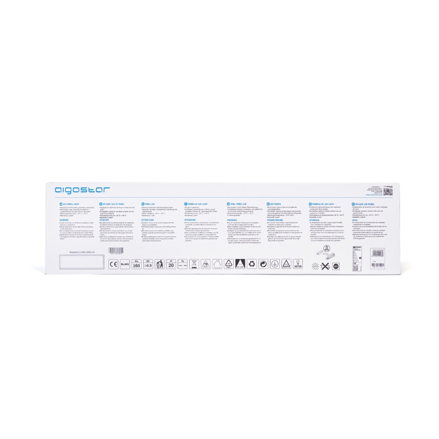 Aigostar - LED upphängd takpanel LED/50W/230V 4000K 120x30cm vit