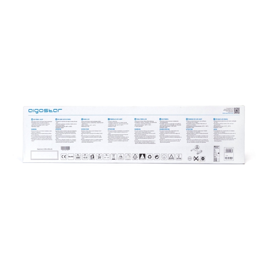 Aigostar - LED upphängd takpanel LED/50W/230V 6500K 120x30cm vit