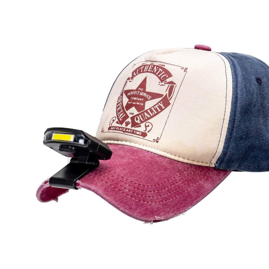Aigostar - LED Uppladdningsbar ljusreglerad headlamp och senzorem LED/1,11W/3,7V