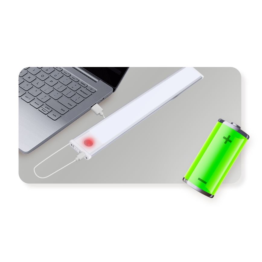 Aigostar - LED Uppladdningsbar möbelbelysning med sensor LED/1,5W/5V 4000K