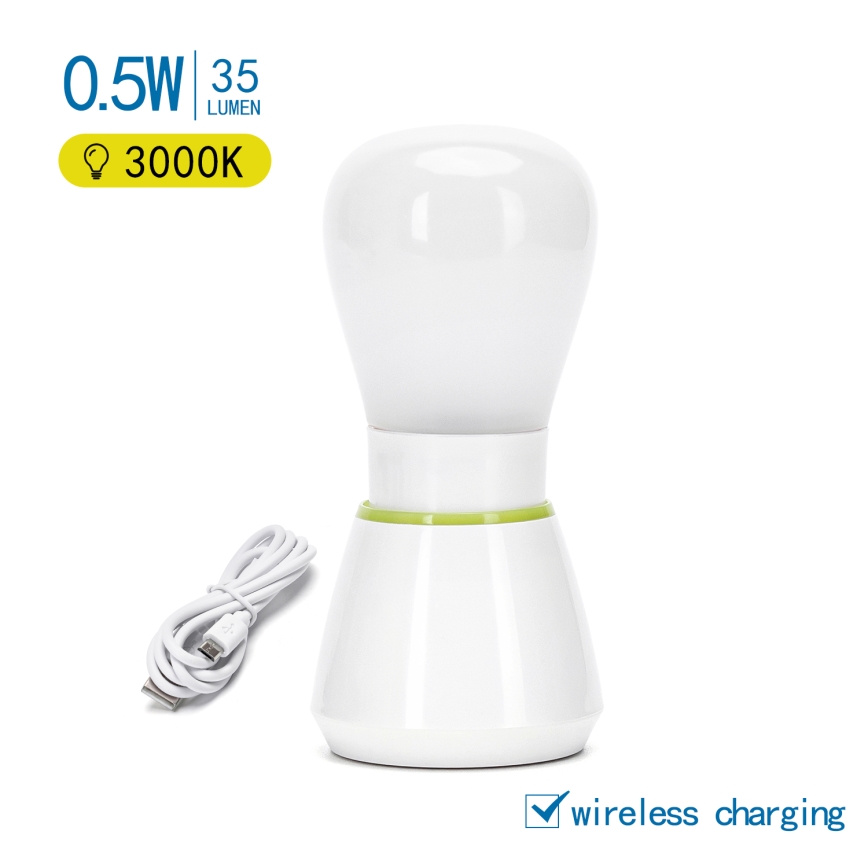 Aigostar - LED Uppladdningsbar nattlampa LED/0,5W/5V 3000K