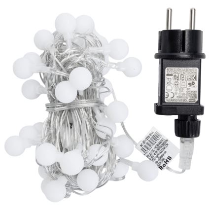 Aigostar - LED utomhusslinga 50xLED/8 funktioner 5 m IP44 kallvit