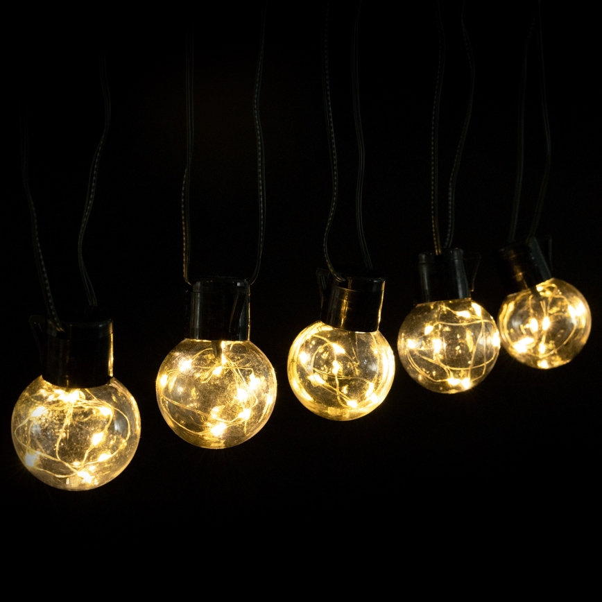 Aigostar - LED utomhus dekorationsslinga 160 LED, 10 m, IP44, varmvit