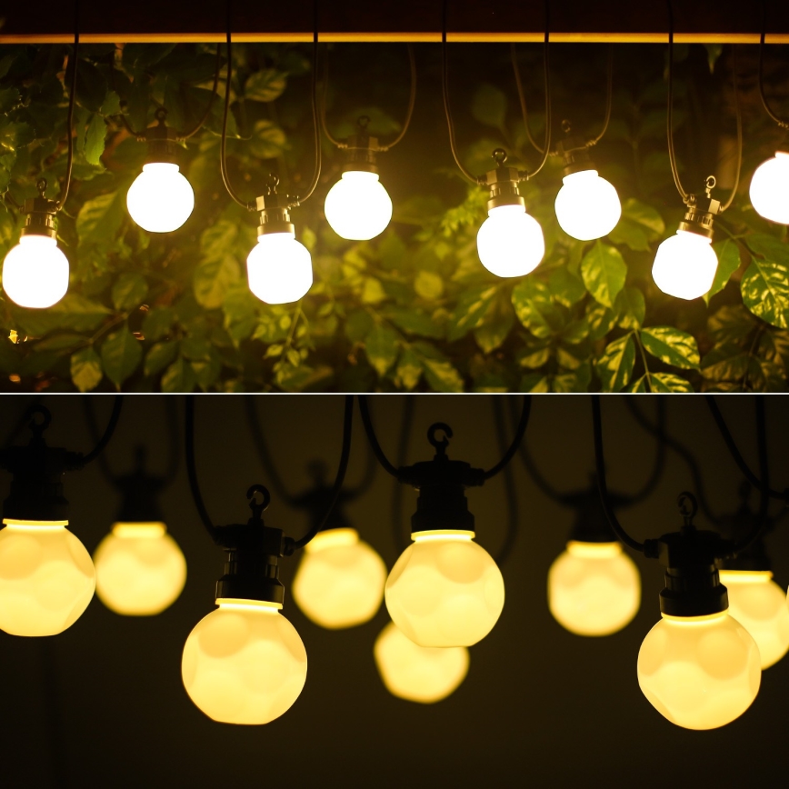 Aigostar - LED Utomhus dekorativ ljusslinga 10xLED/8m IP44 varm vit