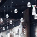 Aigostar - LED utomhus julbelysning 120xLED/8 funktioner 3x0,6m IP44 kallvit + fjärrkontroll
