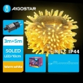 Aigostar - LED Utomhus julbelysning 50xLED/8 funktioner 8m IP44 varmvit