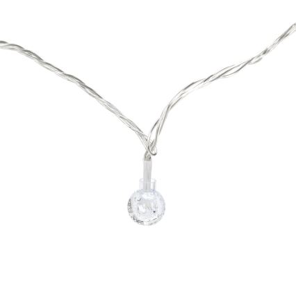 Aigostar - LED utomhus julbelysning, ljusslinga 100xLED/8 lägen 13m IP44 kallvit