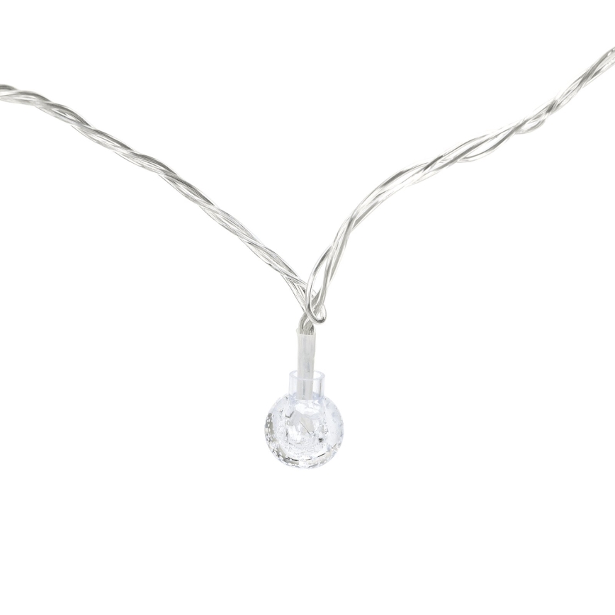 Aigostar - LED utomhus julbelysning, ljusslinga 100xLED/8 lägen 13m IP44 kallvit