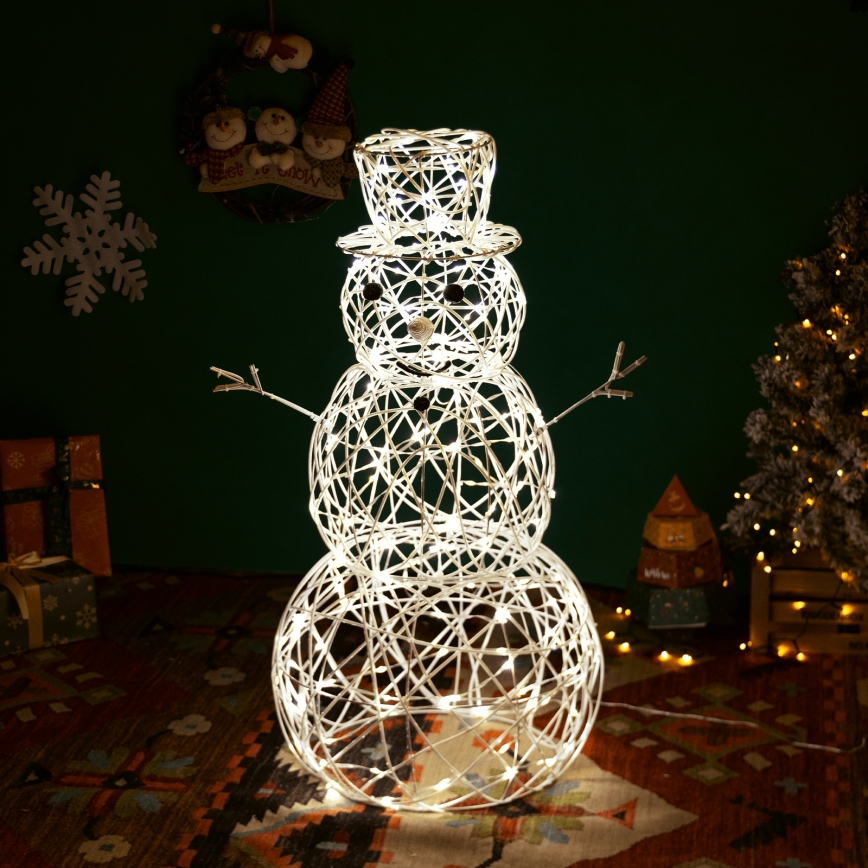 Aigostar - LED-utomhusdekoration för jul 3,6W/31/230V 2700K 120 cm IP44 snögubbe