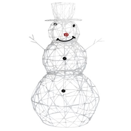 Aigostar - LED utomhus juldekoration LED/3,6W/31/230V 2700K 90 cm IP44 snögubbe