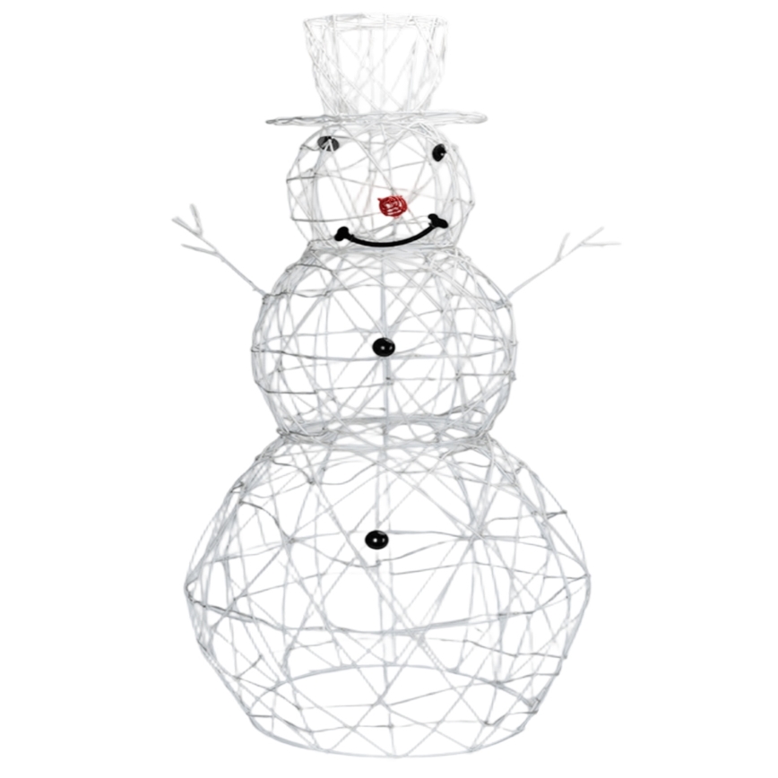 Aigostar - LED utomhus juldekoration LED/3,6W/31/230V 2700K 90 cm IP44 snögubbe