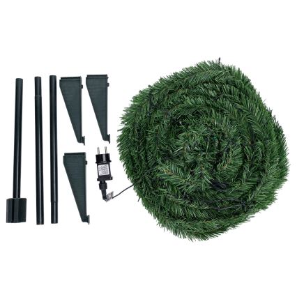 Aigostar - LED utomhus julgran 80xLED 1,2m IP44 grön varmvit