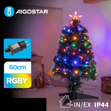 Aigostar - LED Utomhus Julgran LED/3,6W/230V 60 cm IP44 Flerfärgad
