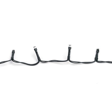 Aigostar - LED utomhusslinga för jul 100xLED/8 funktioner 3xAA 5,3 m IP44 kallvit